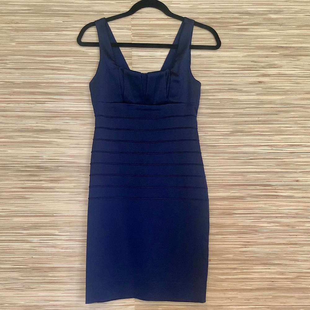 Navy Satin party dress